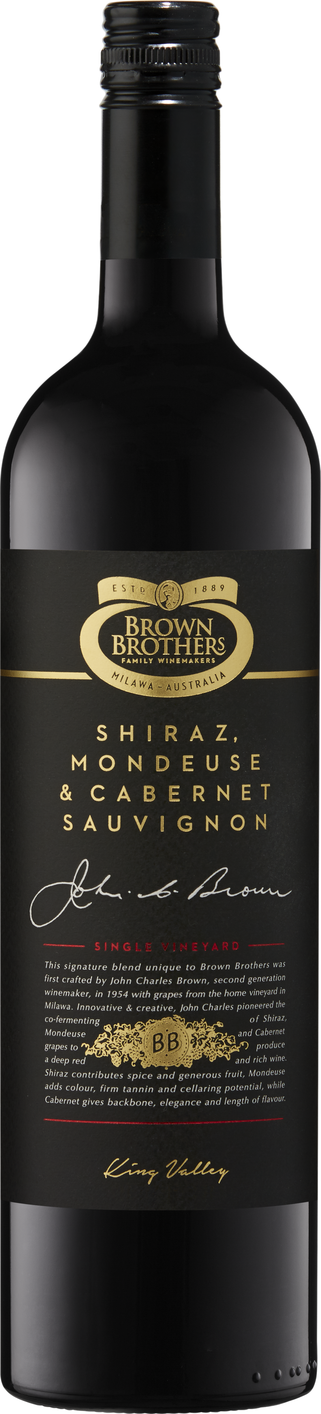 Brown Brothers Single Vineyard King Valley Shiraz Mondeuse Cabernet Sauvignon 2013